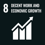 Decent work and economic growth - UN Sustainable Development Goal Logo
